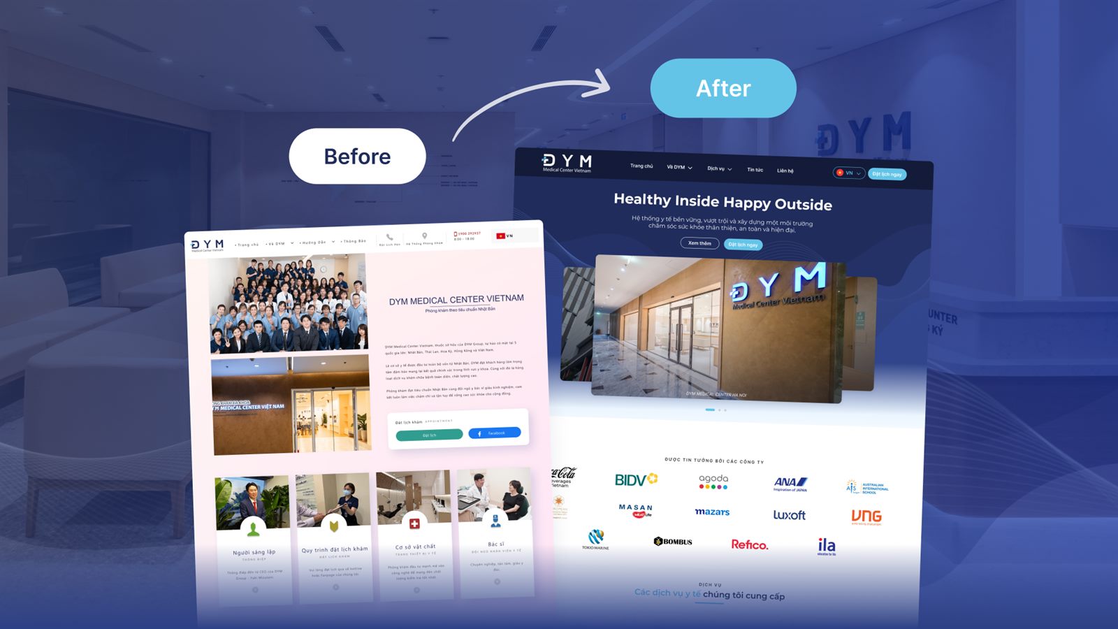 DYM Medical Center website redesign